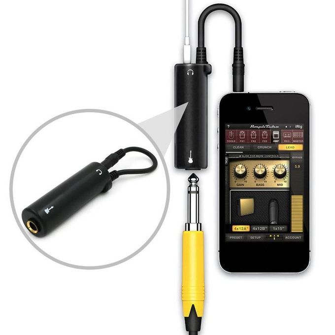 Guitar Effects Processor Adaptor Irig For Amplitube Guitar