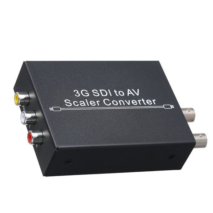 3G SDI To AV Scaler Converter HD SD L/R Analog Stereo Audio