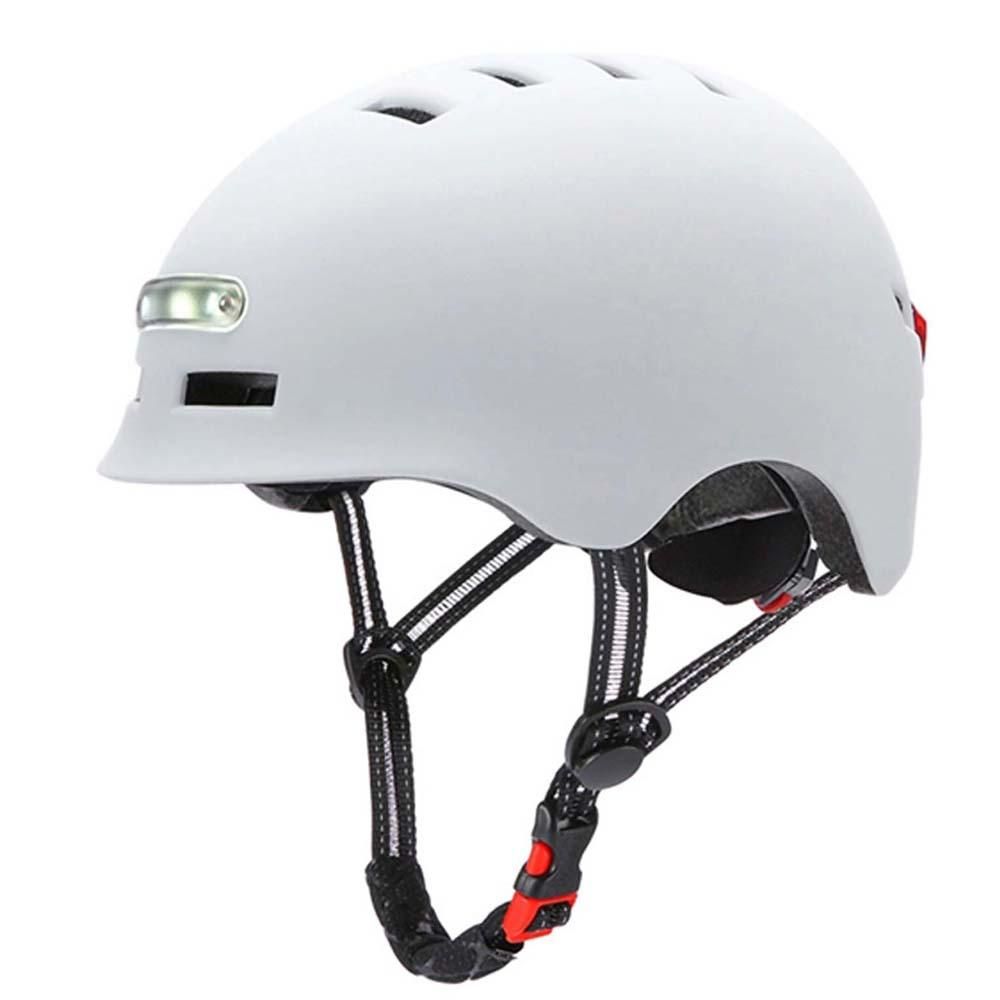 Cycling Helmet Breathable & Comfortable Safety Helmet with Front & Rear Light 4 Light Modes for Men Women Bike E-Bike Electric Scooter