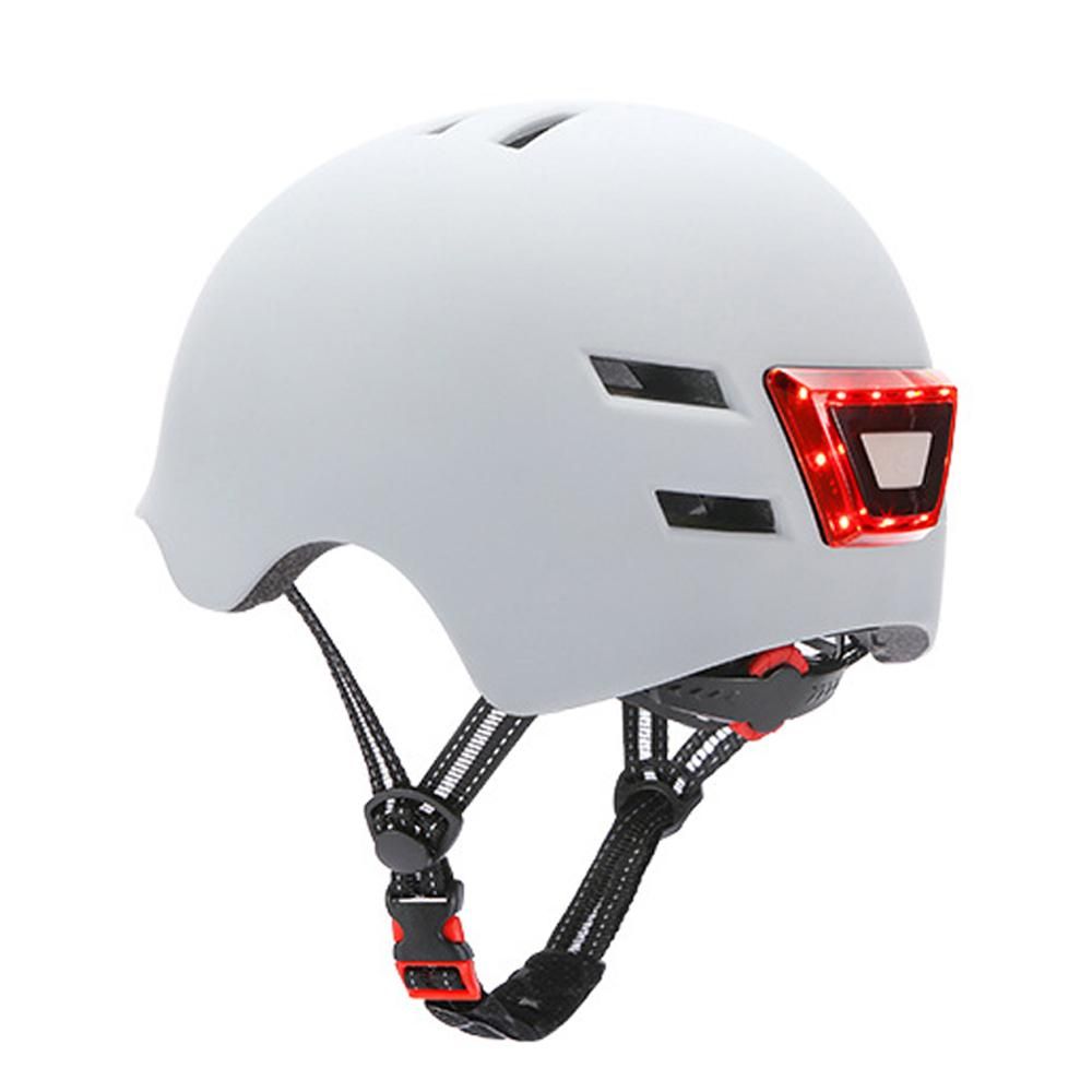 Cycling Helmet Breathable & Comfortable Safety Helmet with Front & Rear Light 4 Light Modes for Men Women Bike E-Bike Electric Scooter