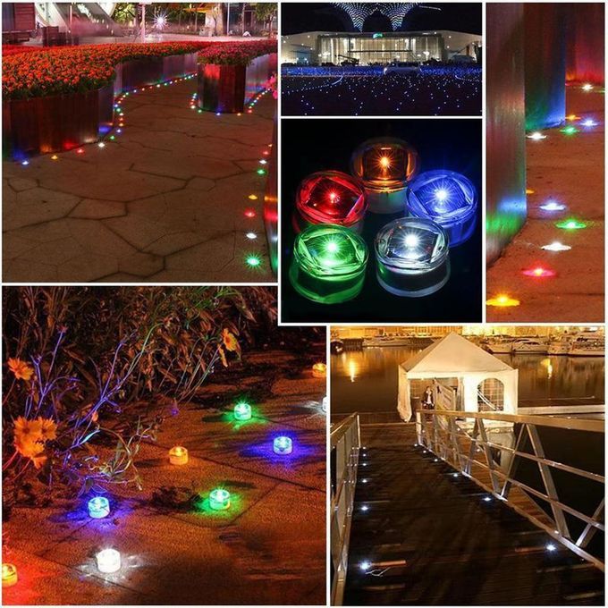 SOLAR POWERED LED UNDERGROUND LAMP ENVIRONMENTAL LIGHT WATER RESISTANCE B8B8