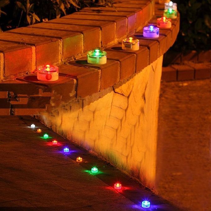 SOLAR POWERED LED UNDERGROUND LAMP ENVIRONMENTAL LIGHT WATER RESISTANCE B8B8