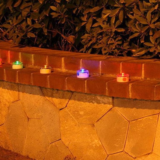 SOLAR POWERED LED UNDERGROUND LAMP ENVIRONMENTAL LIGHT WATER RESISTANCE B8B8