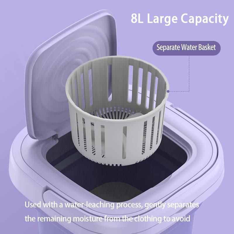 8L Foldable Washing Machine Portable Retractable Household Washing Machine