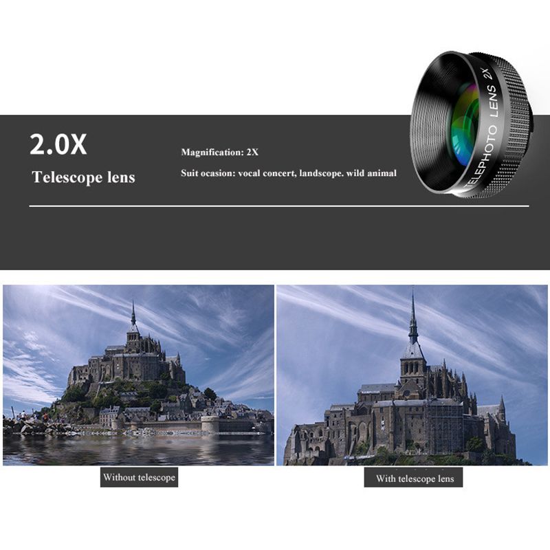 Phone Camera Lens,6 In 1 Cell Phone Lens Kit For Iphone And