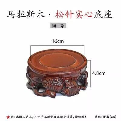 Carved Wood Stand For Zen Buddha Statue Incense er Base Flower Pot Tea Set Shelves Dining Room Sets Stand Display Home Decor