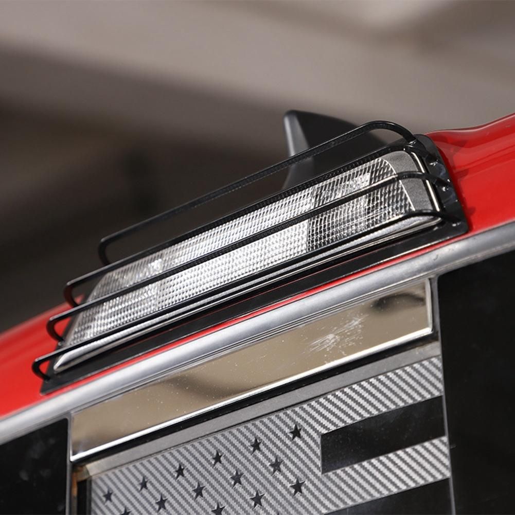 Car Metal Rear High Mount Stop Lamp Third Brake Tail Light Decoration Frame Cover Net for Toyota Tacoma 2016-2022