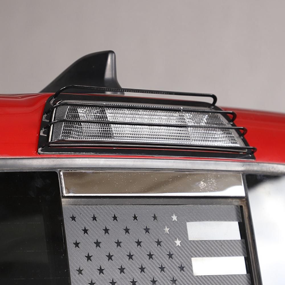 Car Metal Rear High Mount Stop Lamp Third Brake Tail Light Decoration Frame Cover Net for Toyota Tacoma 2016-2022