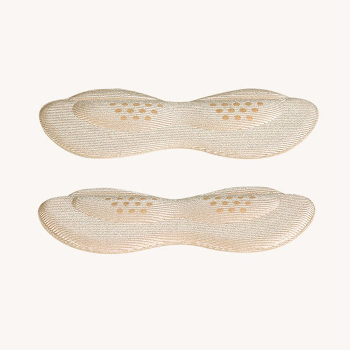 2x Shoes Heel Pad Foot Protector Self-Adhesive Soft Beige