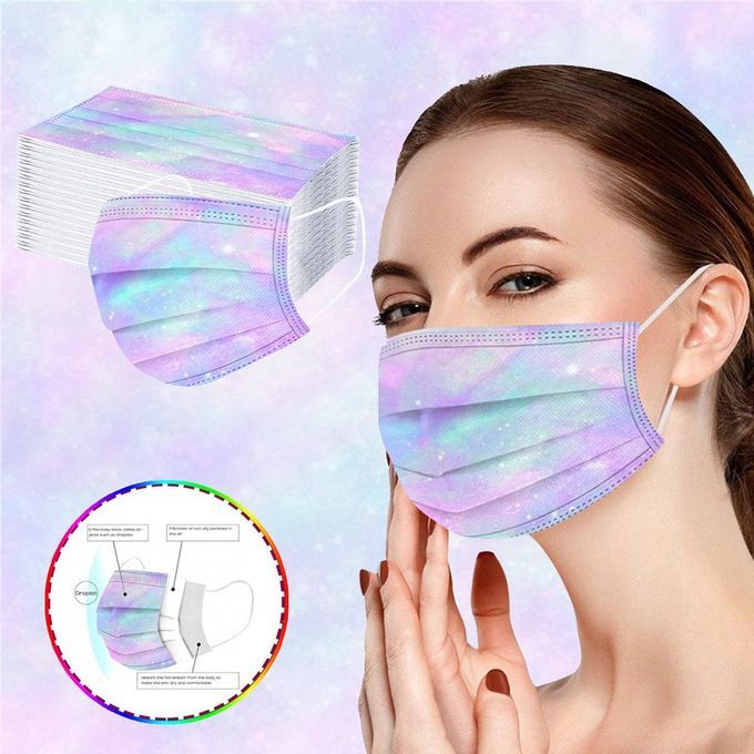3-layer Prote Tion Dustproof And Windproof Gradient  Olor Disposable  -D-10 Pcs Adult