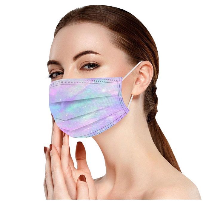 3-layer Prote Tion Dustproof And Windproof Gradient  Olor Disposable  -D-10 Pcs Adult