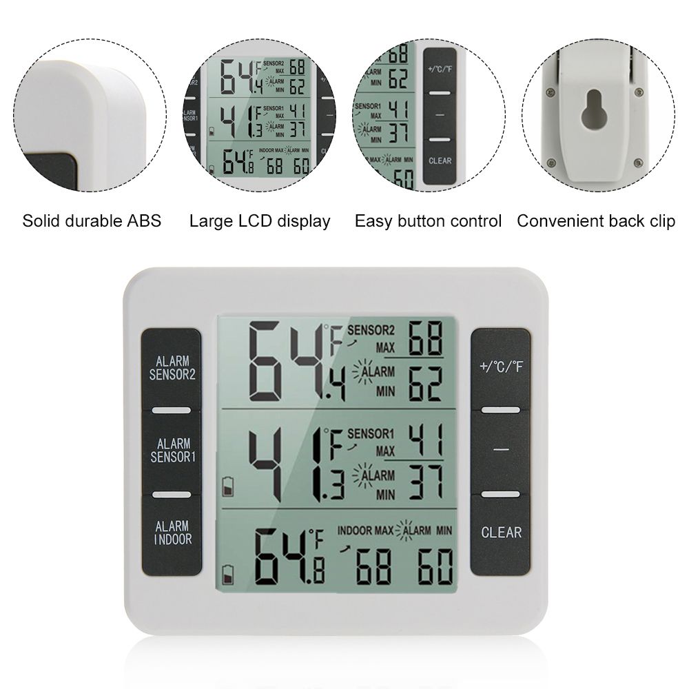 Indoor Outdoor Temperature Meter With Wireless Sensor