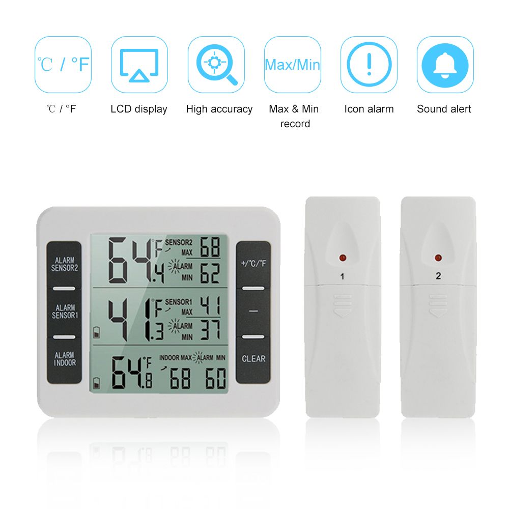 Indoor Outdoor Temperature Meter With Wireless Sensor