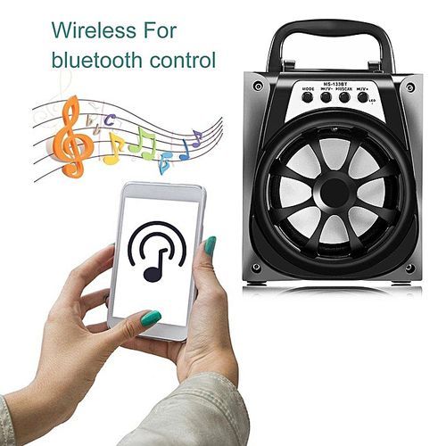 MS-133BT Multifunction Portable High Power Output FM Radio Bluetooth Speaker HT-S