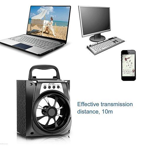 MS-133BT Multifunction Portable High Power Output FM Radio Bluetooth Speaker HT-S