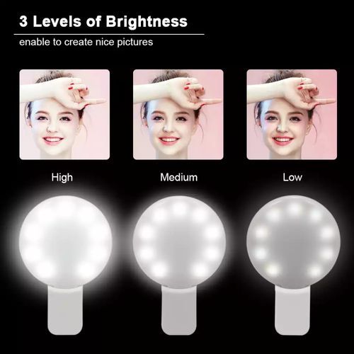 Rechargeable Phone Selfie Ringlight For Makeup Vlog