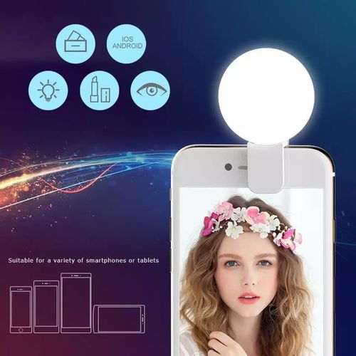 Rechargeable Phone Selfie Ringlight For Makeup Vlog