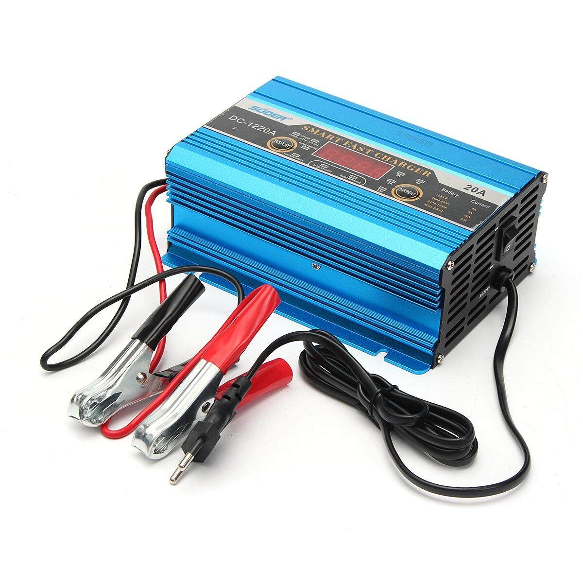 12V 20A 200ah LED Display Car Engine Three Phase Digital Smart Charger