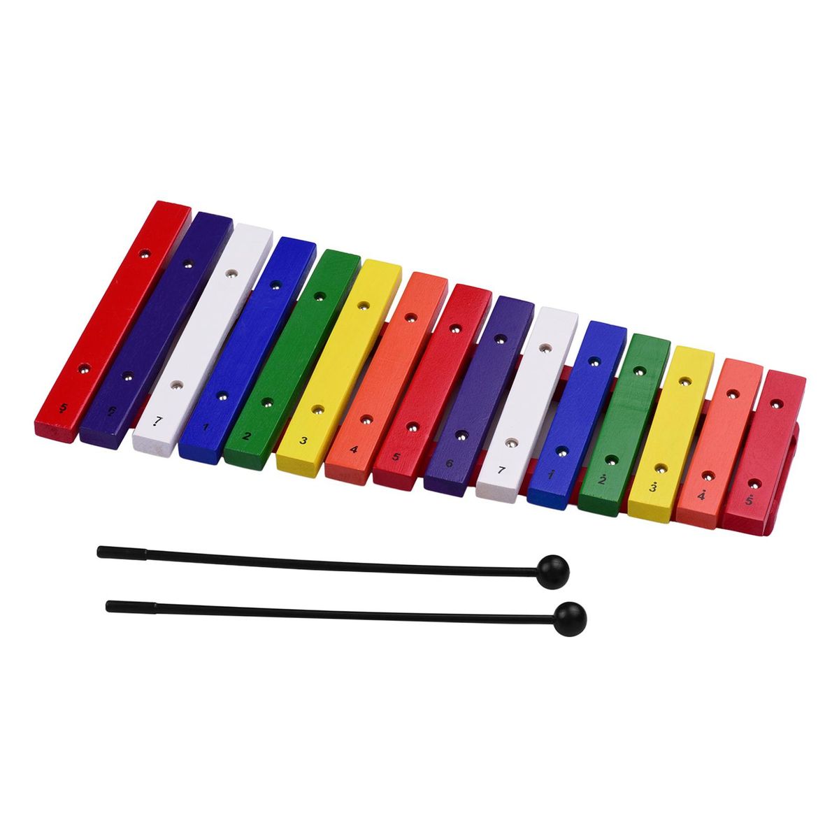 15 Keys Xylophone Colorful Musical Percussion Instrument Early Education Instrument for Music Sense Development