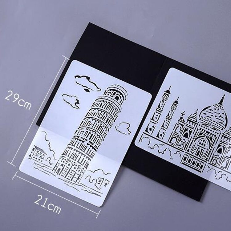 10 PCS 5 Taj Mahal A4 Label Template