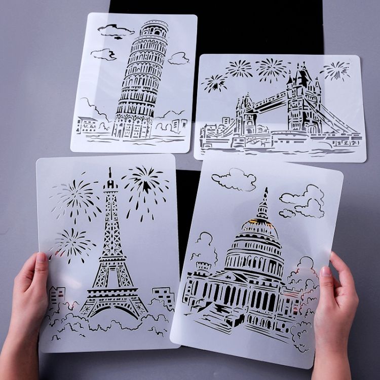 10 PCS 5 Taj Mahal A4 Label Template