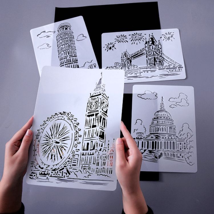 10 PCS 5 Taj Mahal A4 Label Template