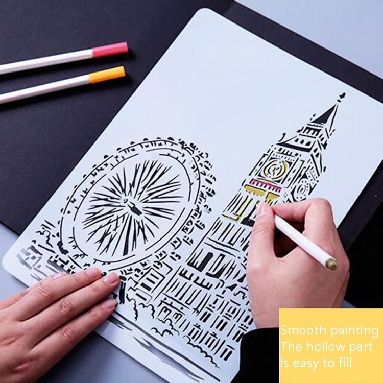 10 PCS 5 Taj Mahal A4 Label Template