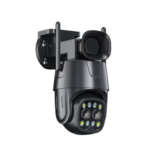 Dual Lens Surveillance WiFi PTZ AI Human Tracking IP Camera