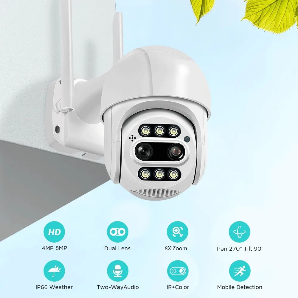 2MP E27 Bulb Surveillance Camera Night Vision Automatic