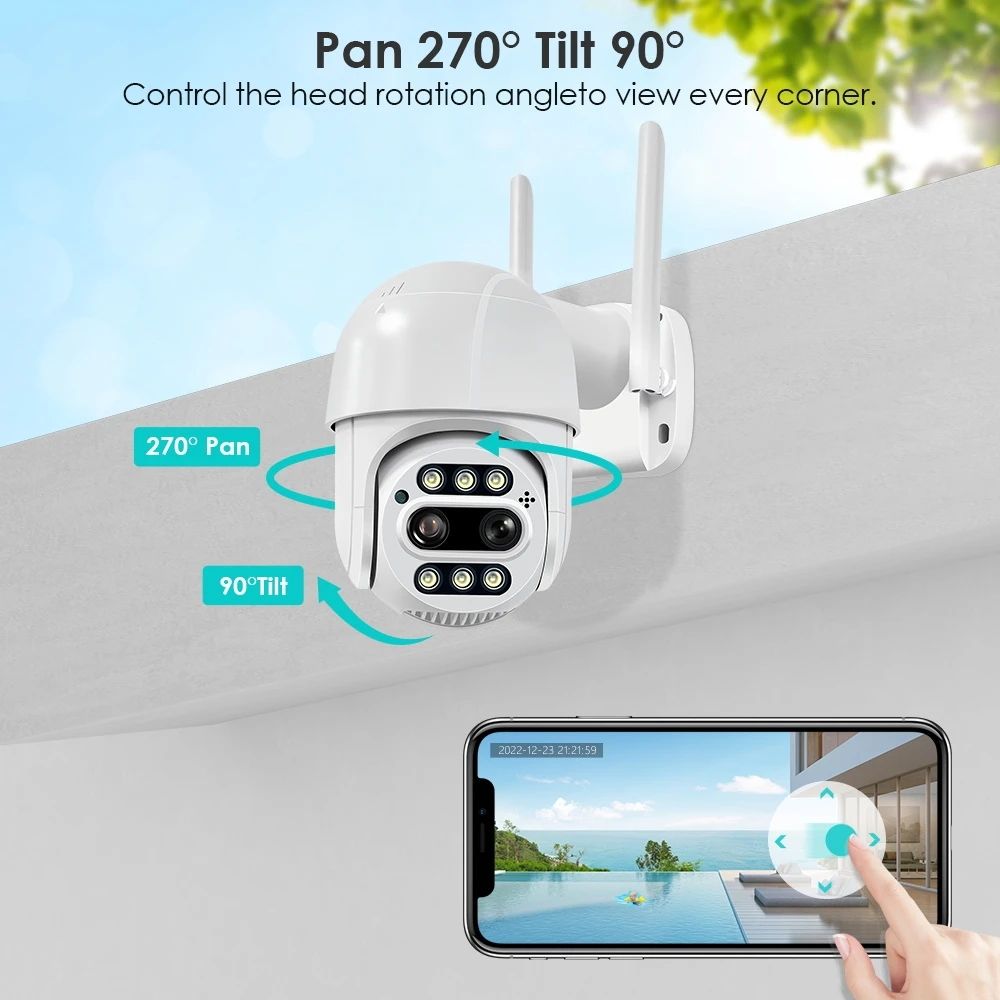 2MP E27 Bulb Surveillance Camera Night Vision Automatic