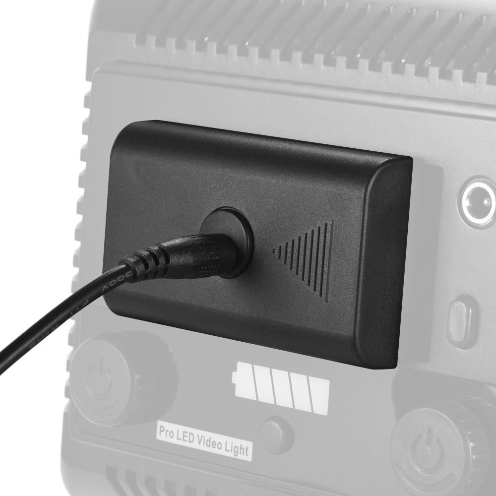 Andoer Dummy Battery DC 8V 3A Switching Power Supply Adapter for NEEWER CN-160 CN-126 Andoer W160 W228  Video Light