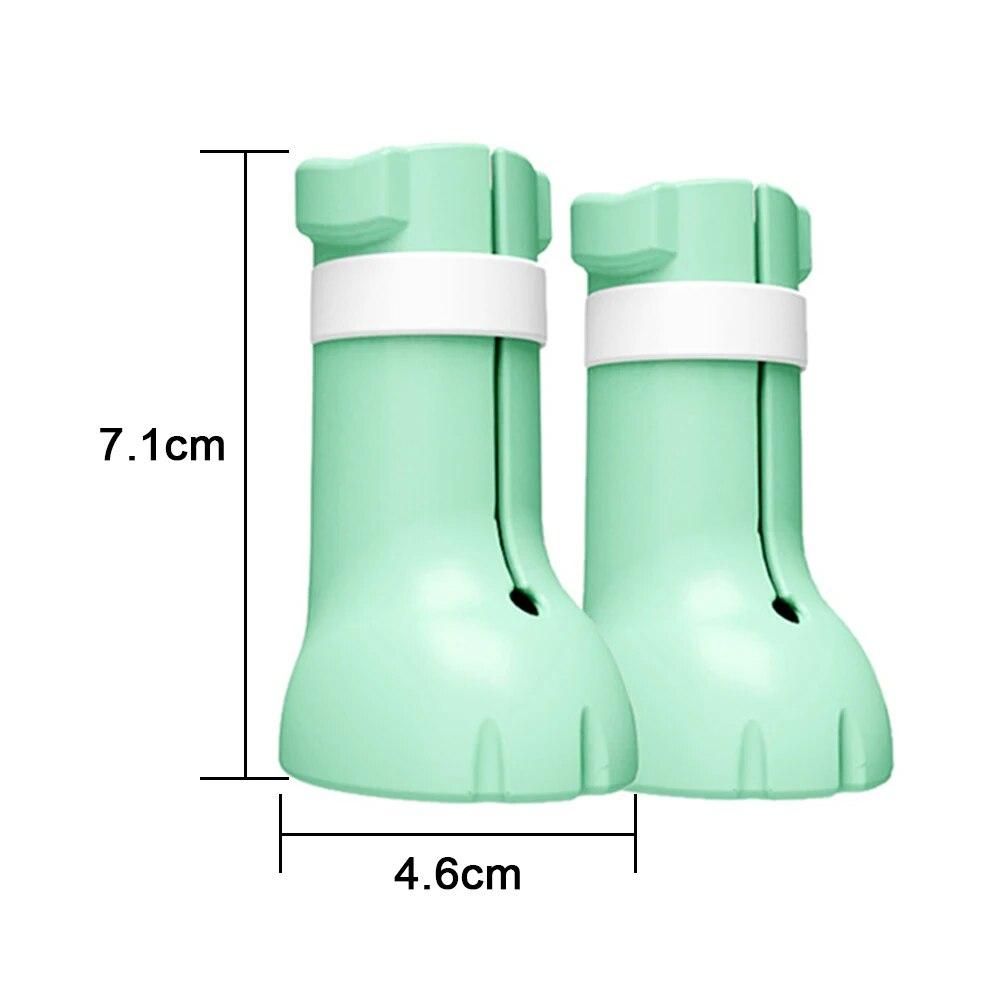 4pcs Adjustable Pet Cat Paw Protector For Bath Anti Scratching Soft Silicone Boots Shoes Trim Nail Cover Pet Grooming Supplies
