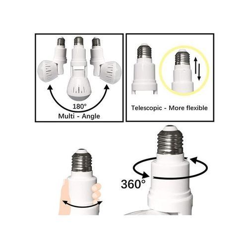 360 Panoramic Video Surveillance Cameras (with Bulb)