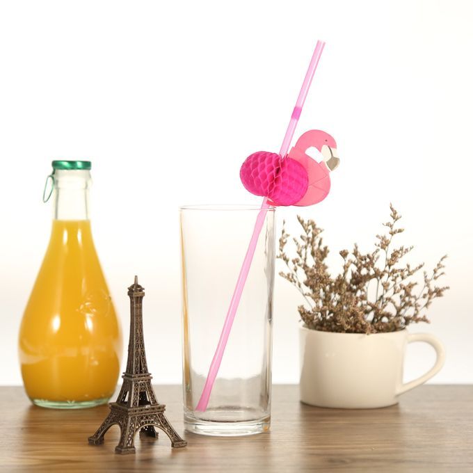 50Pcs/Set Cute Plastic Straws For Birthday Wedding Baby