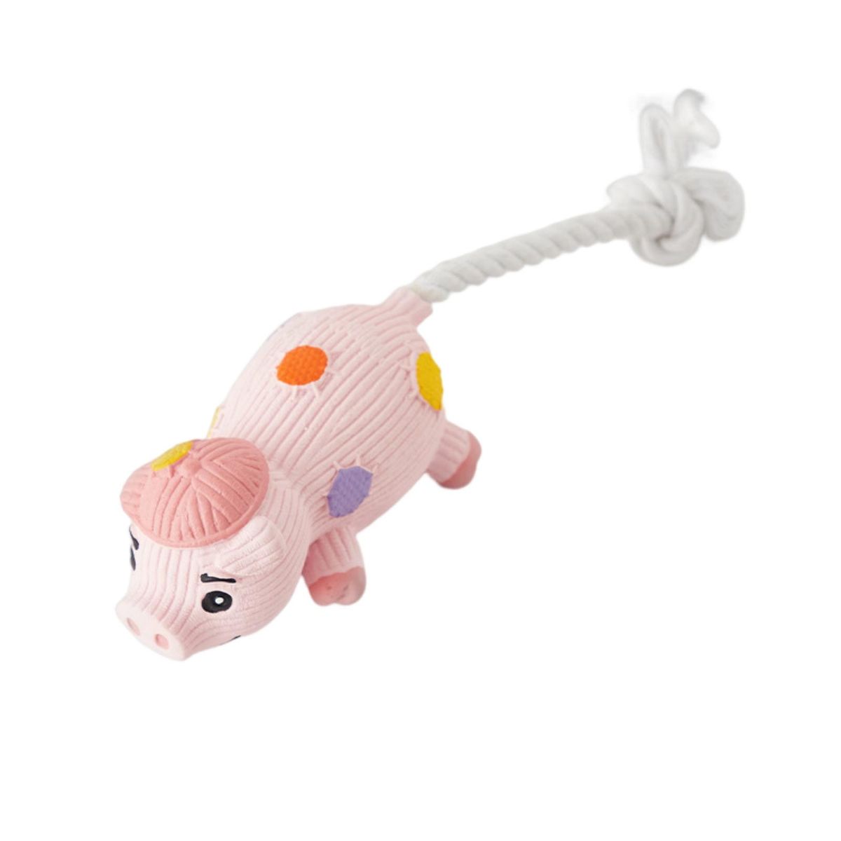 Dog Grinding Toy Cartoon Pig Lion Pet Molar Toy Pink