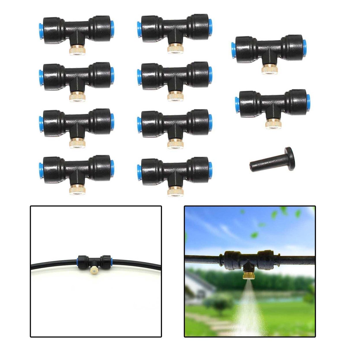 10 Set Misting Nozzles  Fog Nozzles Mist Nozzle  Garden