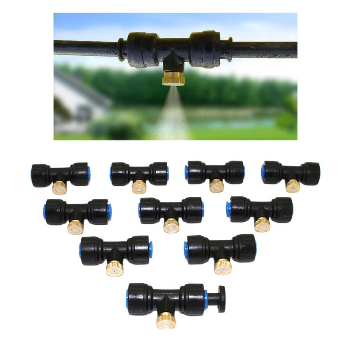 10 Set Misting Nozzles  Fog Nozzles Mist Nozzle  Garden
