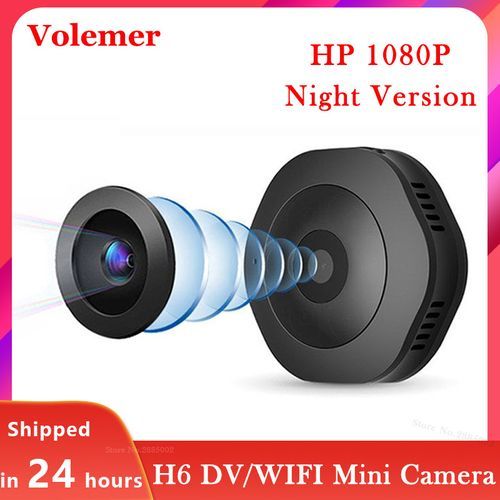 H6 Wifi Micro Camera Night Version Mini Action Camera Motion Sensor Camcorder Voice Video Recorder DV DVR Small Camera(Standard)(DV White)