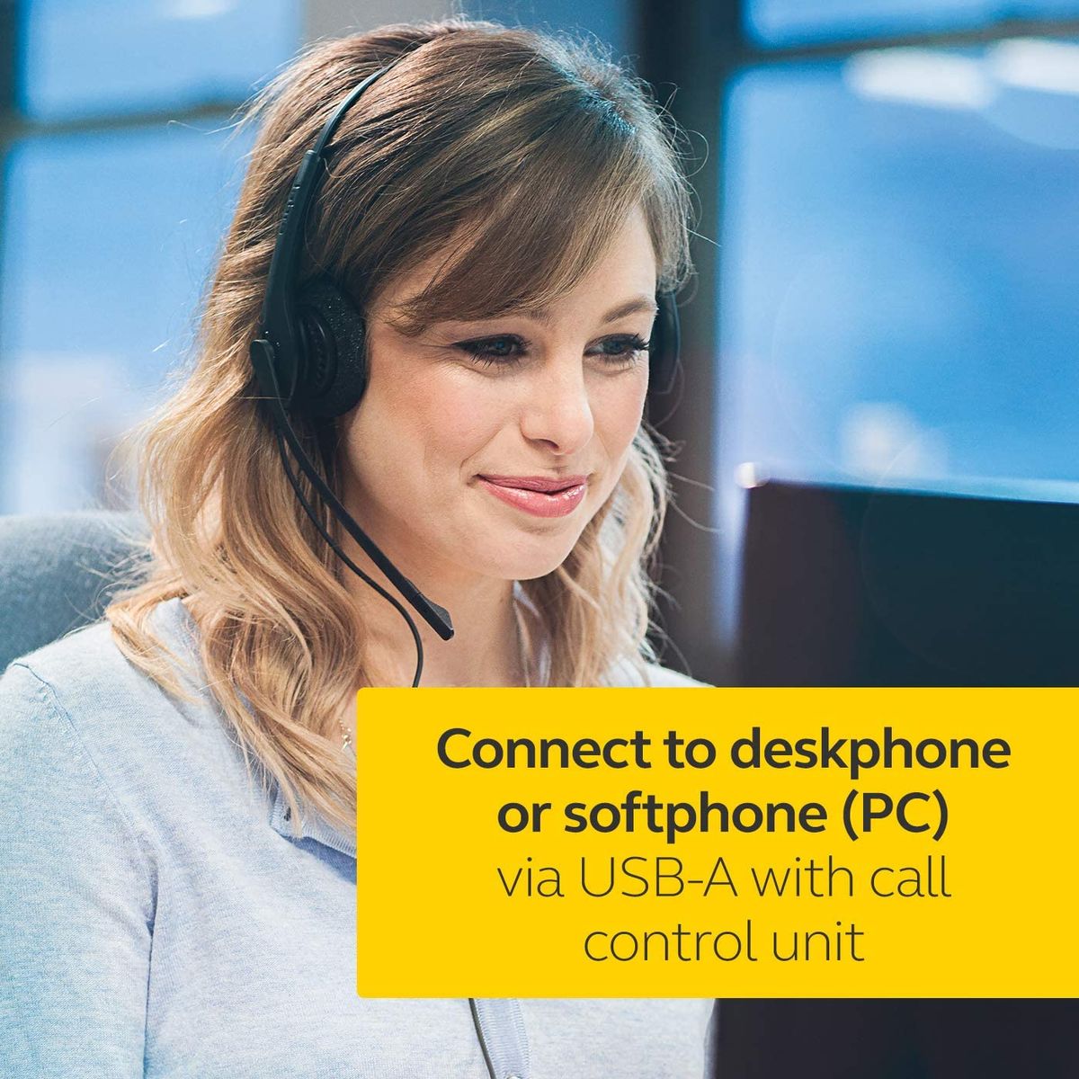 Biz 1500 USB Duo Wired Call Center Professional Headset