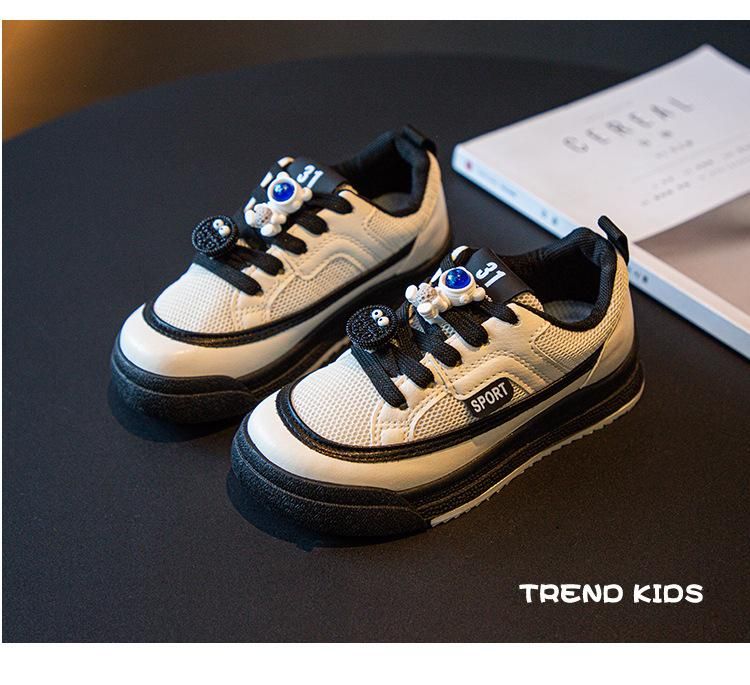 Boys And Girls Board Sneakers Comfortable Board Shoes Black