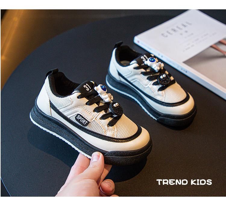 Boys And Girls Board Sneakers Comfortable Board Shoes Black
