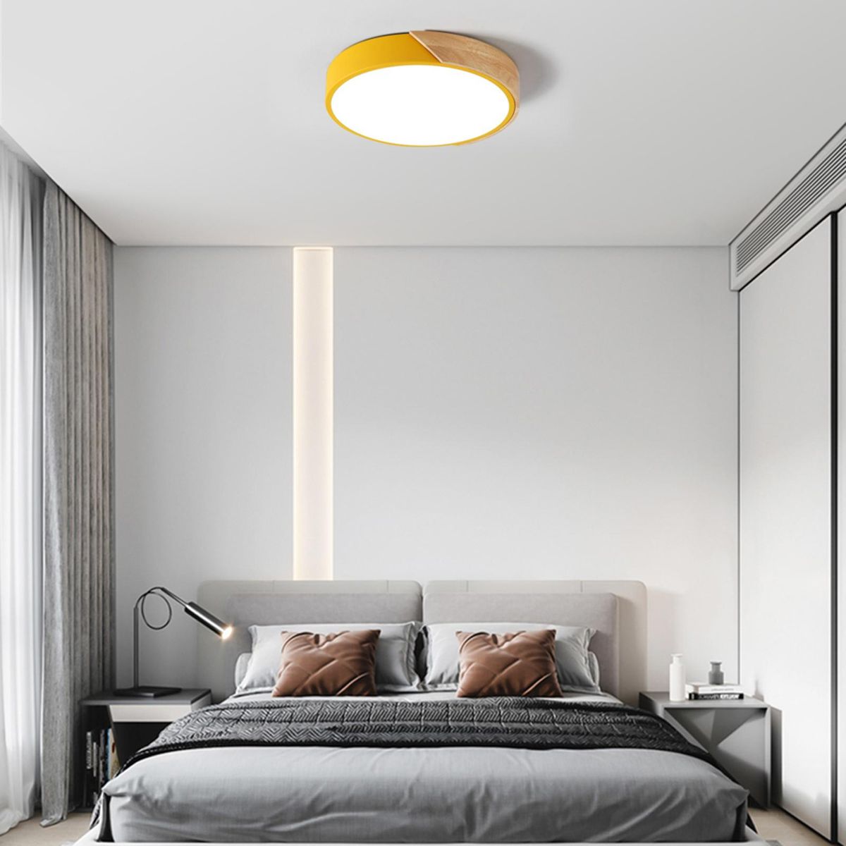 AC220-240V 24W  LED Round Circular Lamp Ceiling Light BT Connected Connection App Control with Remote Control for Aisle Stair Hallway Balcony Living Room Bedroom