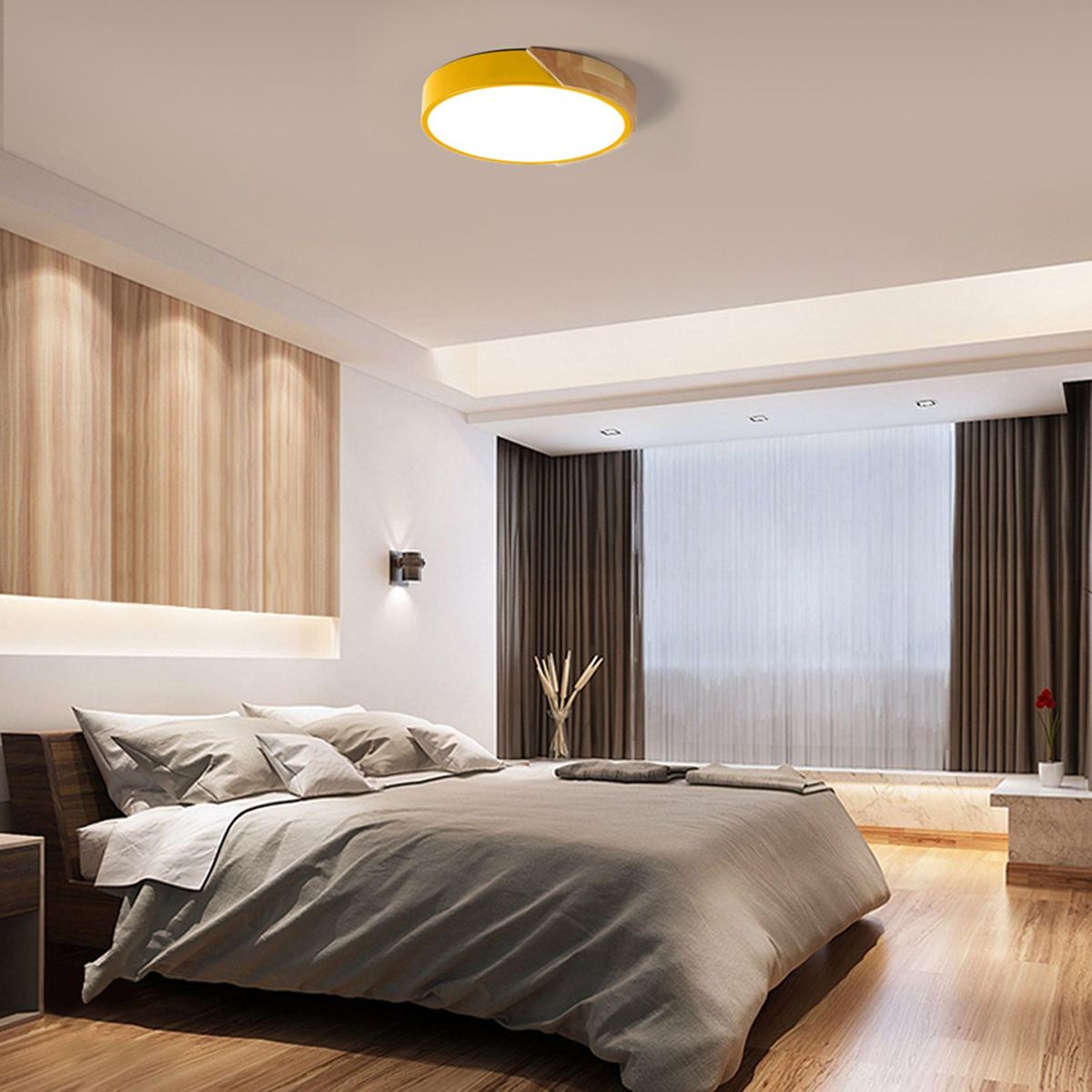 AC220-240V 24W  LED Round Circular Lamp Ceiling Light BT Connected Connection App Control with Remote Control for Aisle Stair Hallway Balcony Living Room Bedroom