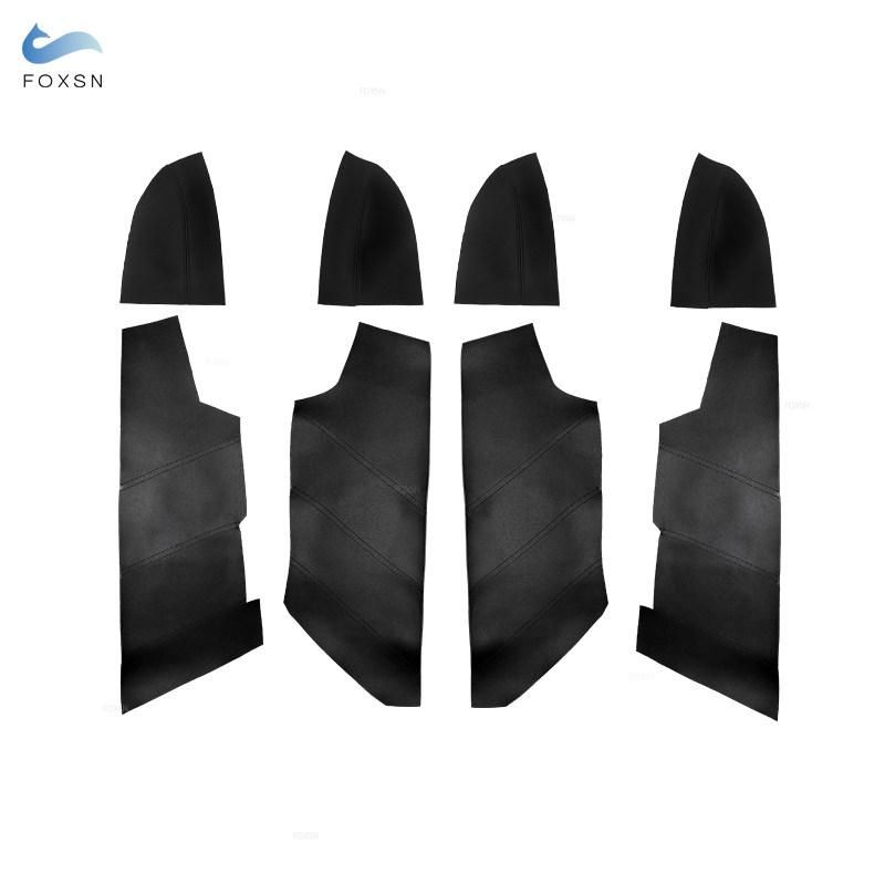 4 Pcs/Set For Honda Accord 7th Gen 2003 2004 2005 2006 2007 Car Door Handle Armrest/By Panel Leather Cover Accessories Trim
