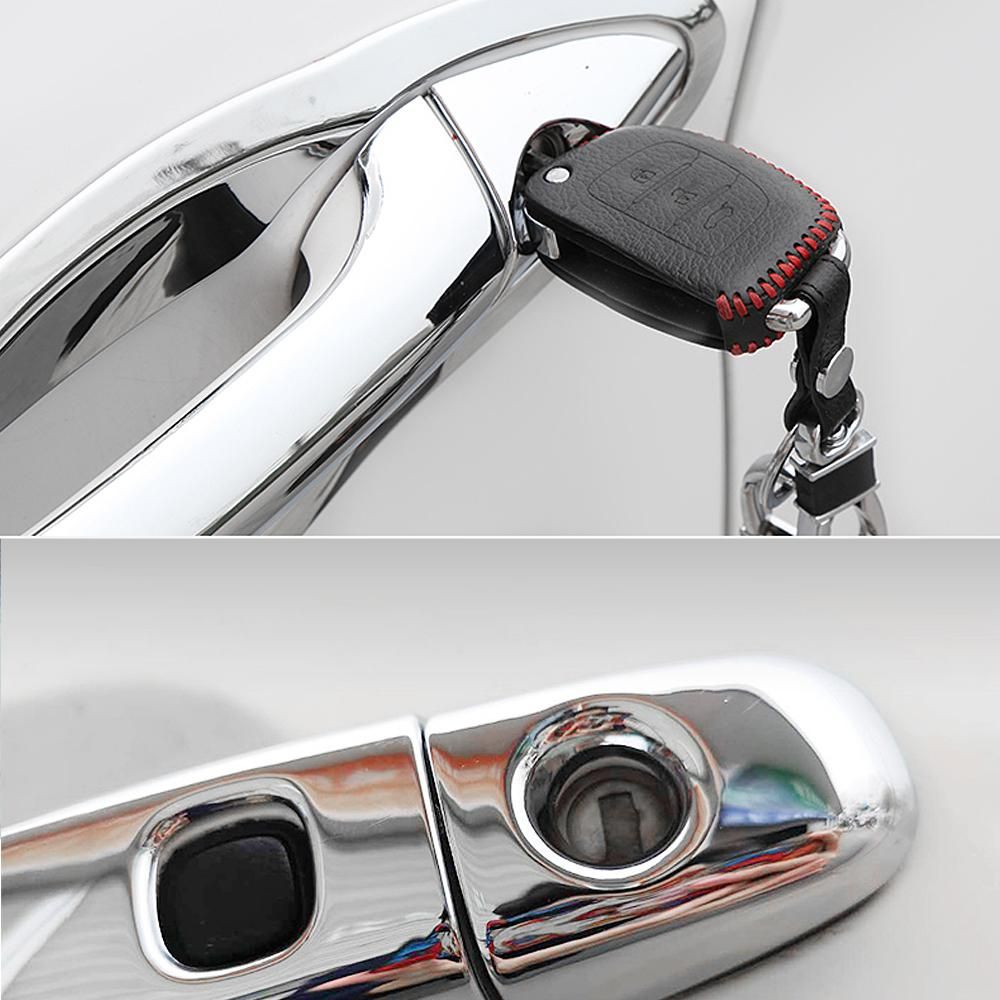 for Peugeot 3008 MK2 2017~ Luxuriou Chrome Exterior Door Handle Cover Car Accessories Stickers Trim Set 2nd Gen 2018