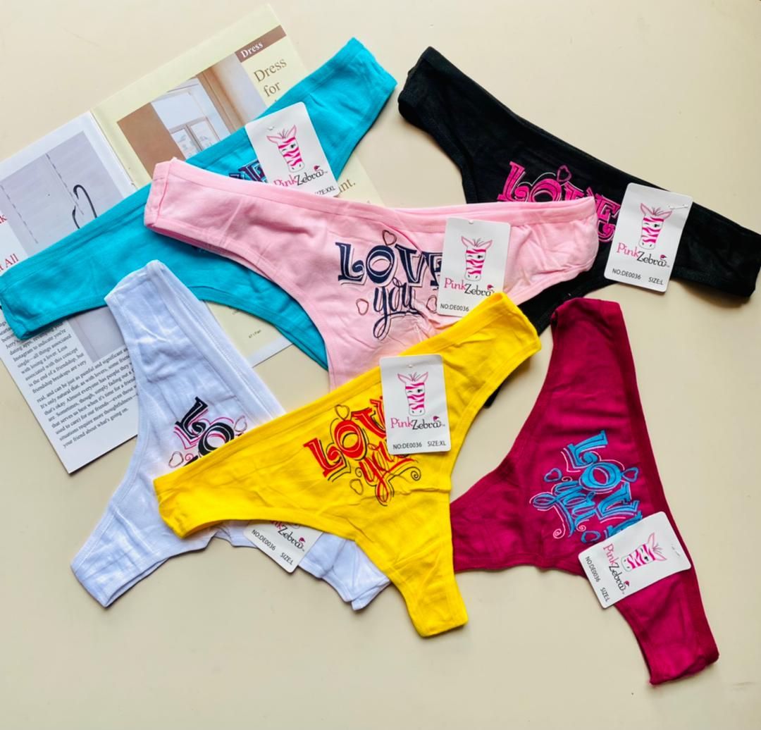Good Sexy Cotton G-String Panties ( 6 Set) Different Colours