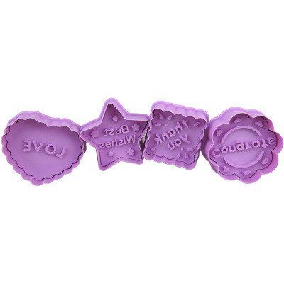 2sets 3D Christmas Cookie Printing Mold