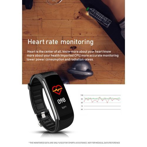 Bluetooth Fitness Temperature Monitoring Smart Bracelet