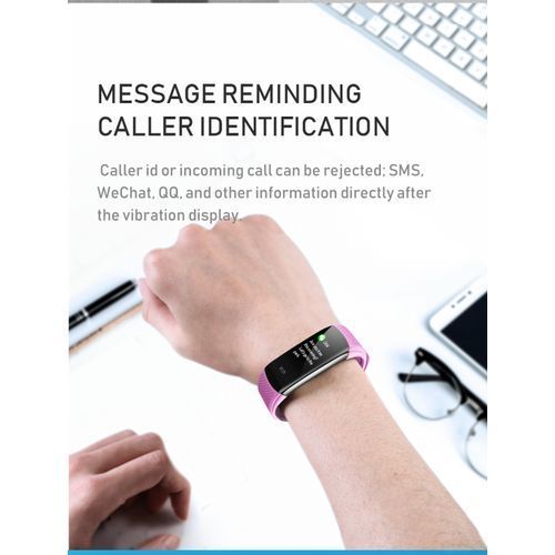 Bluetooth Fitness Temperature Monitoring Smart Bracelet
