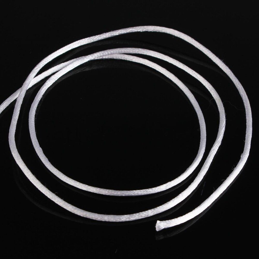 20M Rope 2mm Nylon Chinese Knot Cord Macrame Bead Braided Jewelry Thread String White